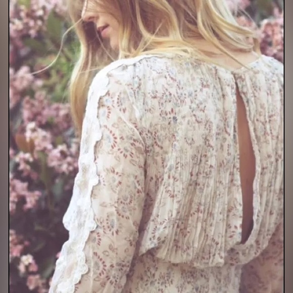 NWT Free People - Charlotte Midi Dress in Alabaster Combo - Picture 3 of 10